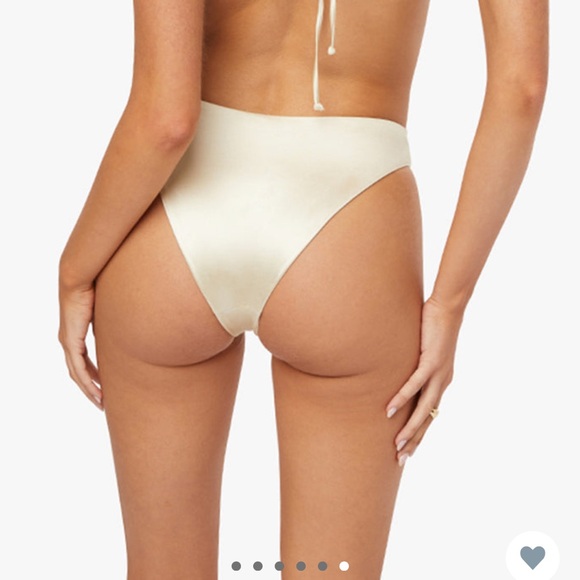 WEWOREWHAT SHELL BORDER COOPER TOP & CLASSIC SCOOP BOTTOM IN SANDSHELL, SIZE S - Picture 5 of 11